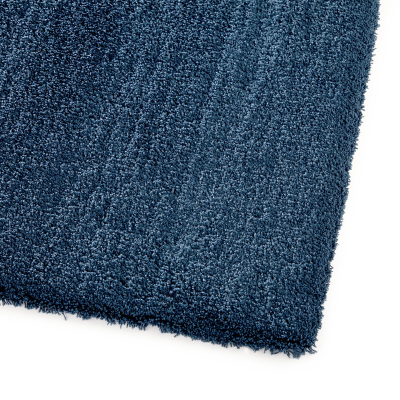 Alja Machine Washable Silky Tufted Navy Blue Rug, Rectangle 160 x 230cm