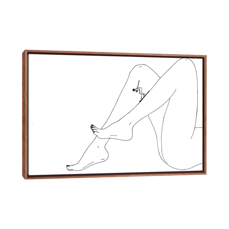 Downhill by Filippo Spinelli - Print on Canvas, 101.6 cm H x 66.04 cm W, Classic Brown Wood Framed