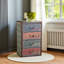 Armoire de rangement vintage à 4 tiroirs Flourish, H 25,29 po x l 15,38 po x P 11,48 po Flourish