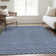 Premium Machine Washable Prisco Blue Rug