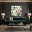 Oiseaux, art mural sur toile beige-527483669