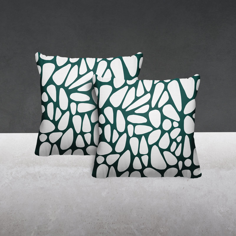 Coussin Stone, L 19 po x H 19 po, Vert