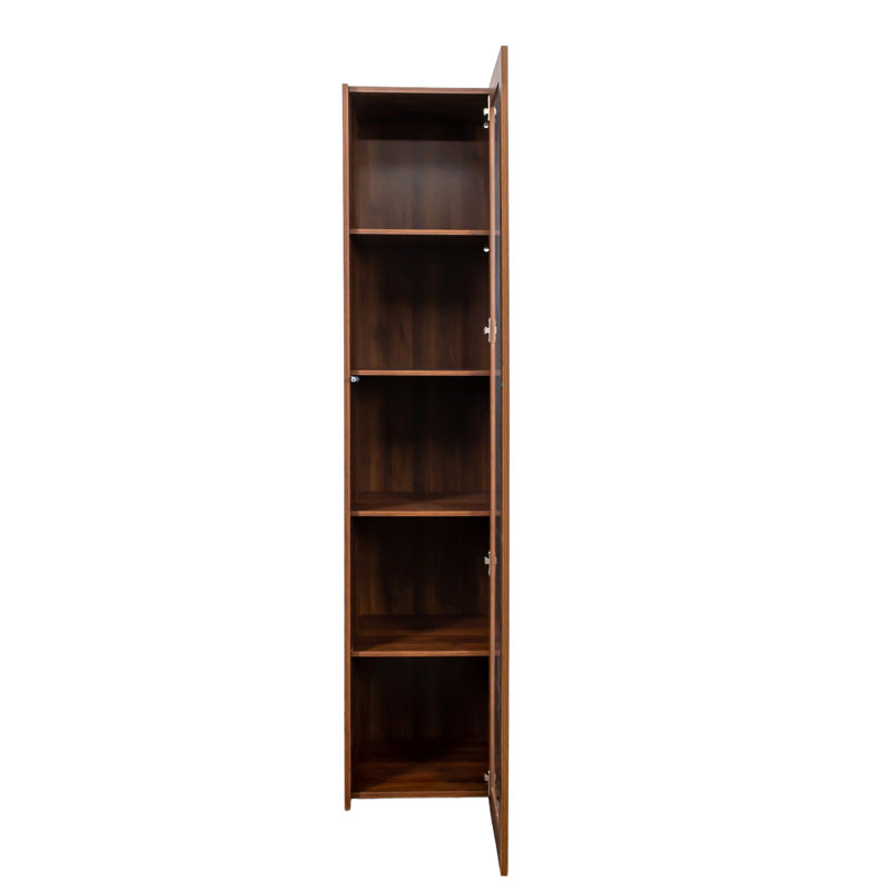 Vitrine avec portes en plaque d'acrylique transparente, armoire de rangement Curio avec 5 tablettes, bibliothèque avec lumières DEL