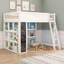 Lit mezzanine en bois avec éclairage DEL, panneau de tableau noir et tablettes-1094825879-1094825881