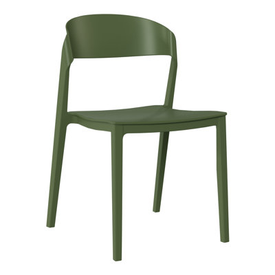 Ensemble de 2 chaises de patio empilables