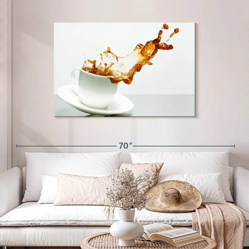 Yarlin Coffee Cup Splash, 30" H x 45" W