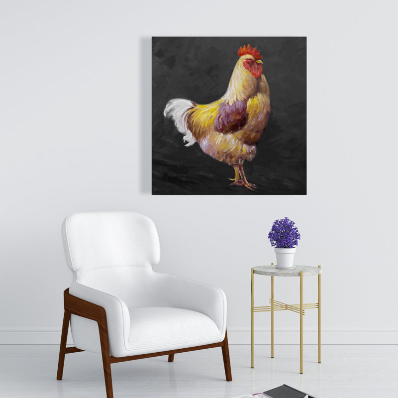 Magnifique coq 2 - Toile rustique | Décoration de ferme