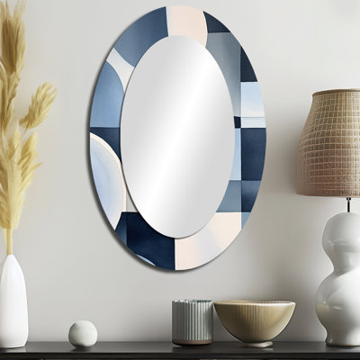 Essence Of Simplicity III - Miroir mural moderne ovale
