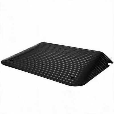 Heavy Duty Rubber Threshold Ramp for Doorways, 3.5 Inch Rise, 2500 lbs Capacity, Non Slip Curb Ramp for Wheelchairs and Mobility Scooters, 35.5 x 21 x 3.5 Inches