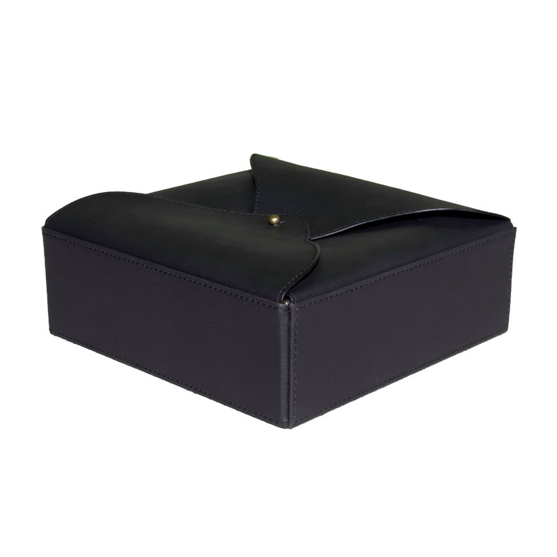 Boîte à bijoux en cuir pour elle, Noir, noir, noir, noir