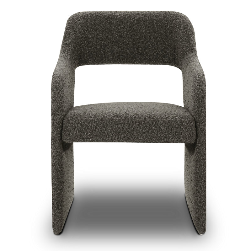 Chaise de salle à manger Rynisha Boucle, Gris foncé