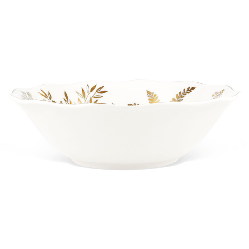 Mercer41 Ingham Porcelain China Salad Bowl