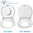17 Inch Round Toilet Seat with Child & Adult,No-Wobble Design, Easy Clean Bathroom Replacement, Fits Standard American Toilets, Ideal for Seniors, Apartments & Rental Homes-129885634