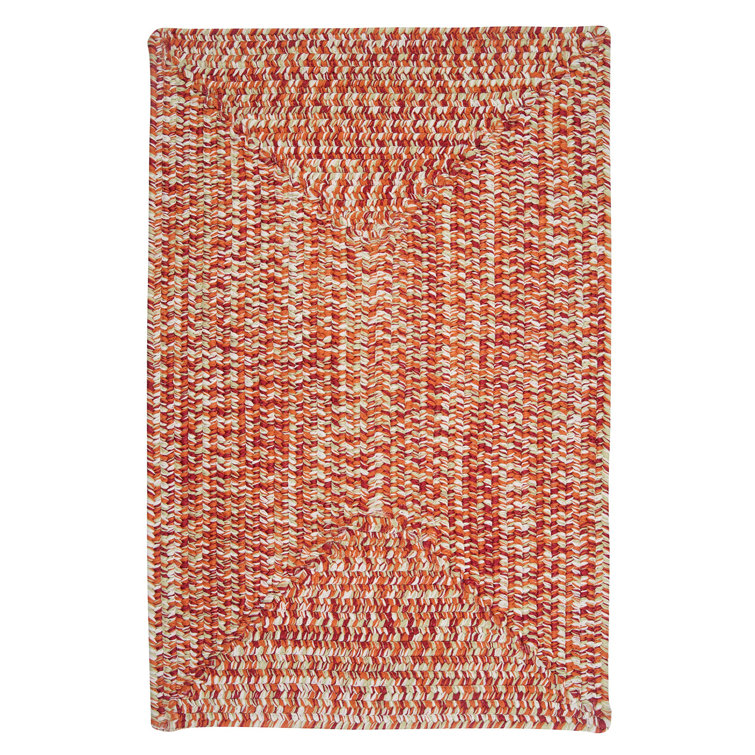 Ashiah Indoor / Outdoor Reversible Area Rug - Fireball Red