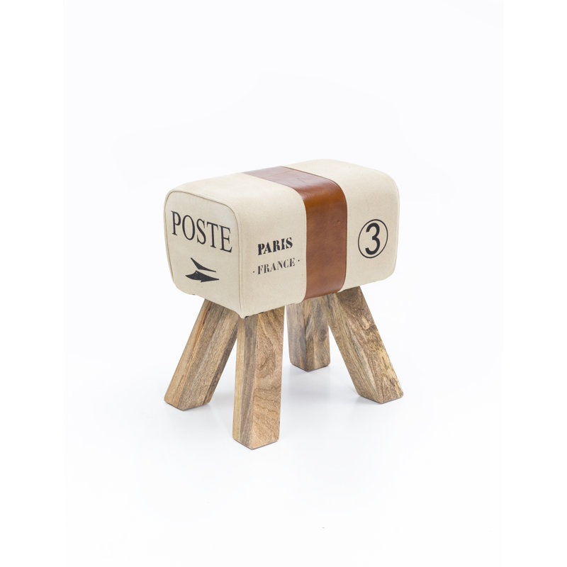 Osier Solid Wood Accent Stool
