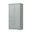 Armoire de rangement haute et large avec portes et 3 tiroirs-1843018251