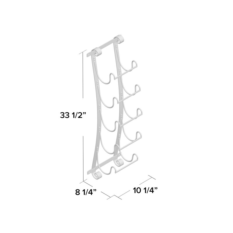 Aive Wall Mounted Wine Bottle Rack in Black