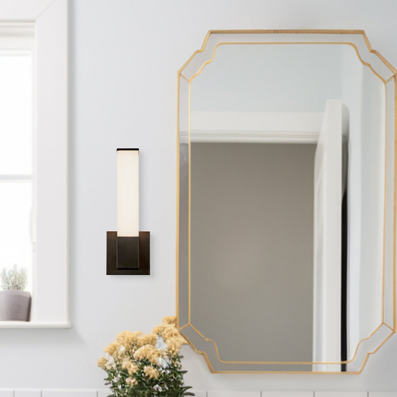 Vivi 14-in Black dimmable LED Wall Sconce, Matte Black