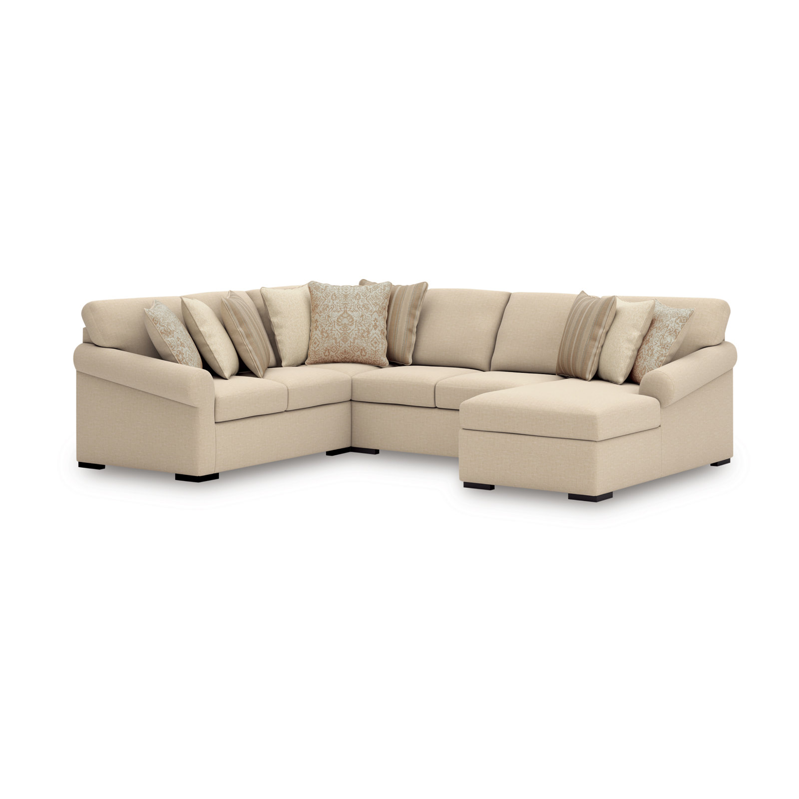 Iwan 4-Piece Sectional With Chaise, Left Hand Facing