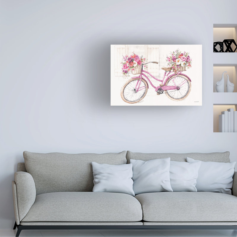 Visiblement rose 12 par Lisa Audit - reproduction d'art sur toile tendue, H 22 po x l 32 po x P 2 po