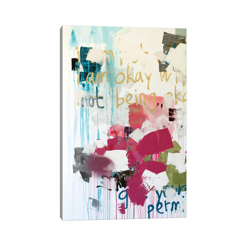 " I Am Okay III " by Kent Youngstrom Painting Print, 12" H x 8" W x 0.75" D