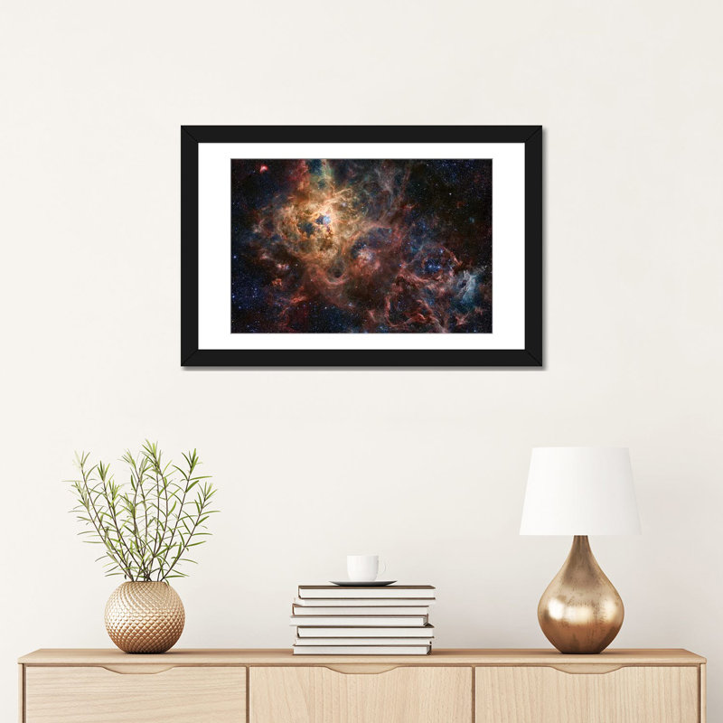 « the tarantula nebula composite image (ngc 2070) », impression sur toile, H 24 po x l 32 po x P 1 po, Blanc