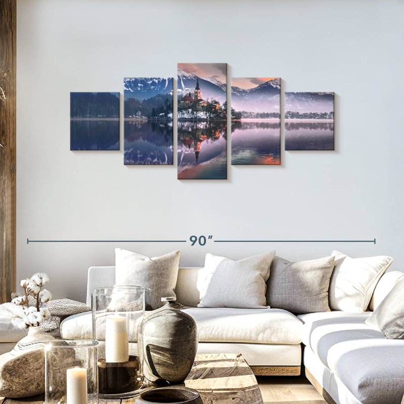 Famous Castle, 30" H x 68" W