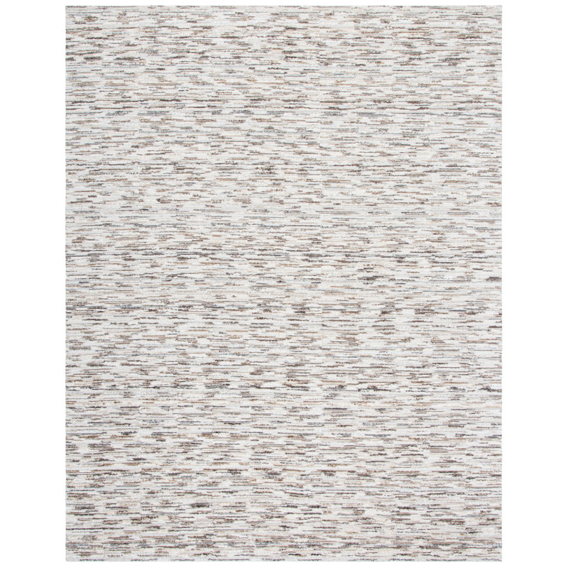 Elements Loom-Knotted Bamboo Silk Rug, Rectangle 8' x 10'
