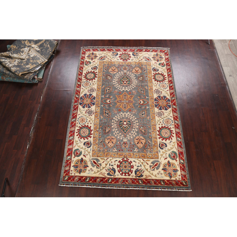 Tapis floral floral Kazak