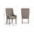 Chadwick 21" Tufted Wingback Dining Armchair — Nailhead Trim · Cream Fabric · Gray Cashmere Finish