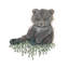 Bébé ours - reproduction d'art-52521750-52521749-52521748