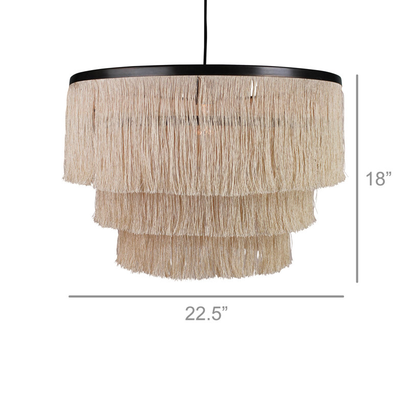 Luminaire suspendu tambour 1 lumière Preas