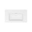 Plateau de meuble-lavabo simple blanc 35 po x 20 po avec 1 trou de robinet et trop-plein (lavabo seulement)
