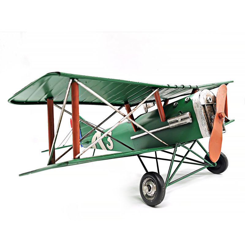 Green WWI Fighter Model Airplane