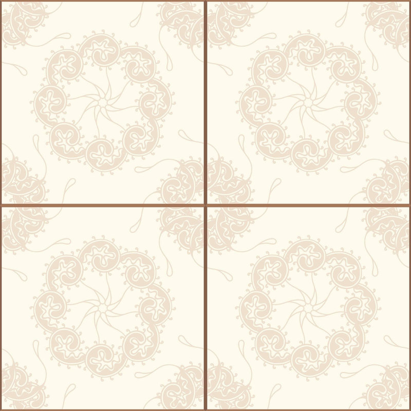 Carreau de papier peint auto-adhésif champagne 24 po, L 126 po x l 24 po