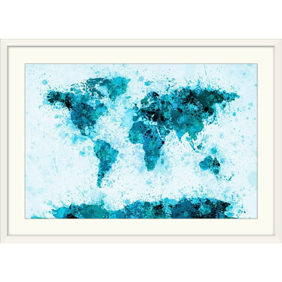 «World Map Paint Splash» par Francy, impression