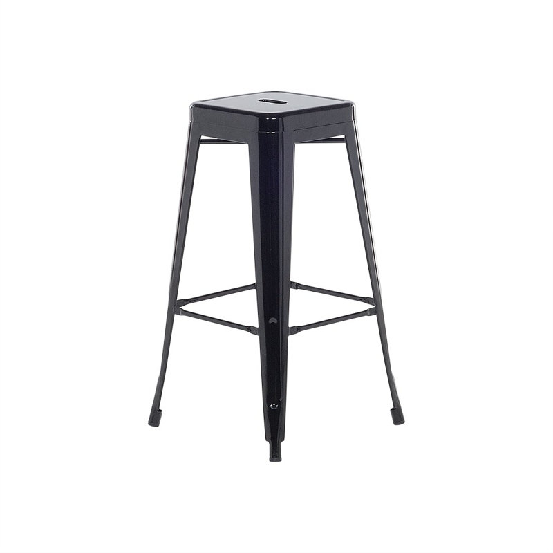 Iowa Park Counter Stool with Metal Frame, Black