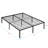Heavy Duty Queen Size Metal Bed Frame, Quick Assembly, No Noise, Black, With Reinforced Steel Slats For Maximum Support
