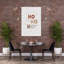 Festive Ho Ho Ho Modern Playful Abstract Landscape Nature Wall Art Print by Mathieu - Wrapped Canvas Print-1298198898