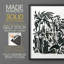Encre Jungle III, reproduction encadrée - bois massif-1403979850-1403979957