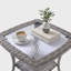 Ensemble de conversation 9 pièces pour patio en osier avec accoudoirs larges, canapé modulaire et chaises pivotantes 9 pièces-41003390