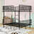 Spacious Metal Bunk Bed with Safety Guardrails-1411513236-1411513237