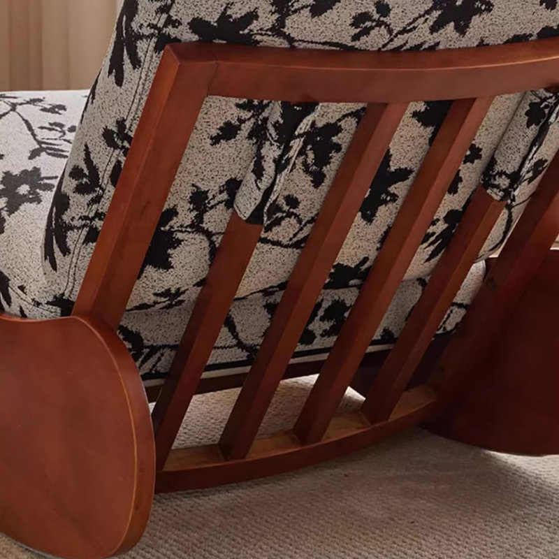 Chaise berçante en bois massif