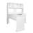 Home Office Computer Desk With Hutch, Antiqued White Finish-1323954063