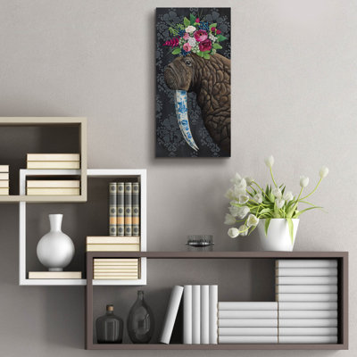  'China Walrus' by Heather Gauthier Art Acrylic Glass Wall Art, 12" x 24"