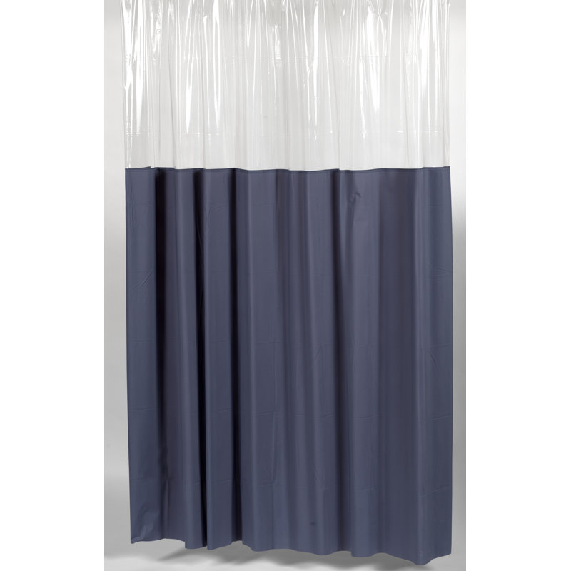 Rideau de douche simple en vinyle, Ardoise