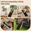 Rampe pour chien pour canapé et lit, rampe réglable pour animaux en bois à 5 niveaux