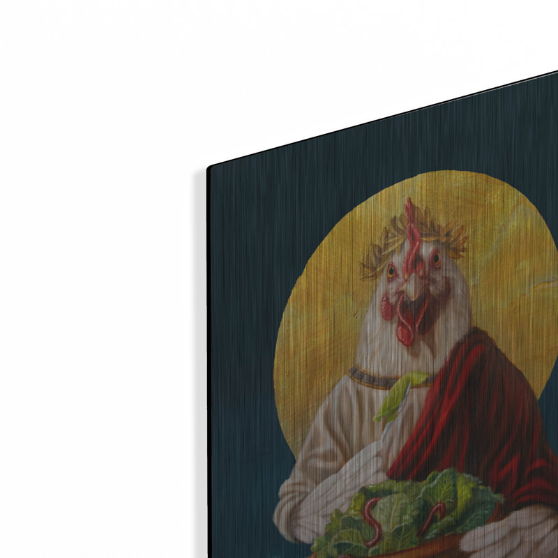 «Chickin Caesar» par Lucia Heffernan, H 16 po x l 12 po