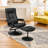 Bernalee Faux Leather Swivel Recliner-1090844156