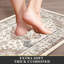 Ensemble de tapis de cuisine anti-fatigue - gris - paquet de 2, antidérapant, mousse de PVC rembourrée, tapis de sol confortables et imperméables pour la cuisine, la ferme, debout